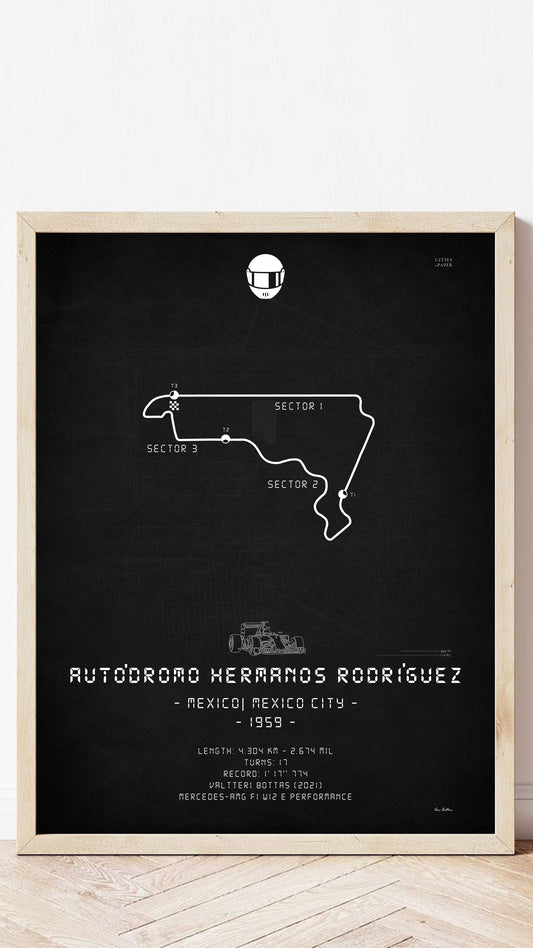 Artwork of Autódromo Hermanos Rodríguez