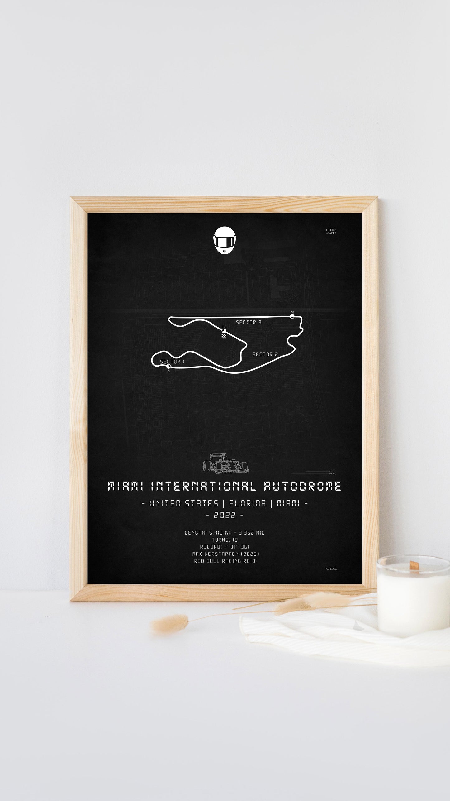 Obra de arte del Autódromo Internacional de Miami