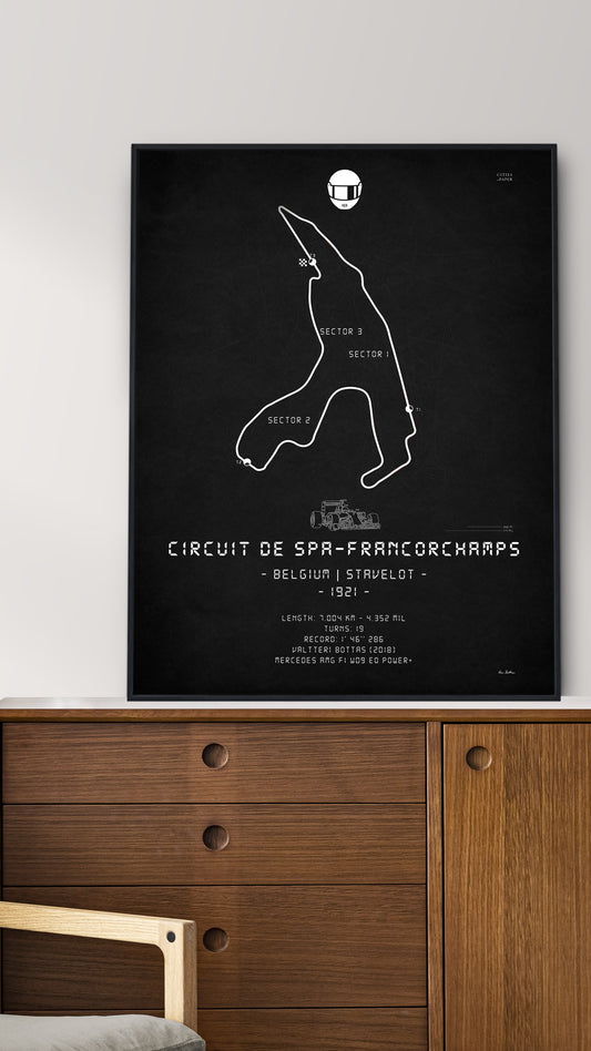 Artwork of Circuit de Spa - Francorchamps