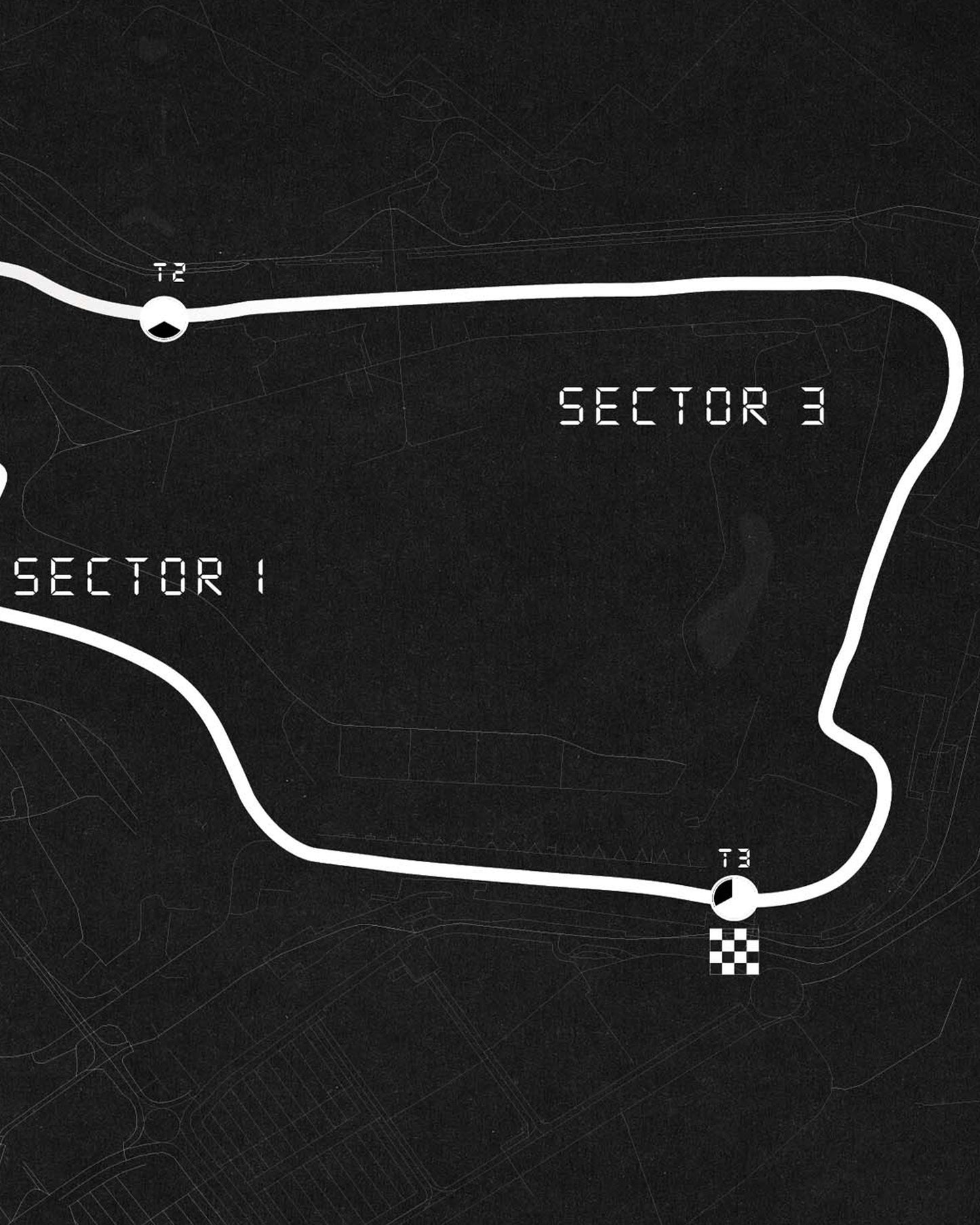 Artwork of Silverstone Circuit